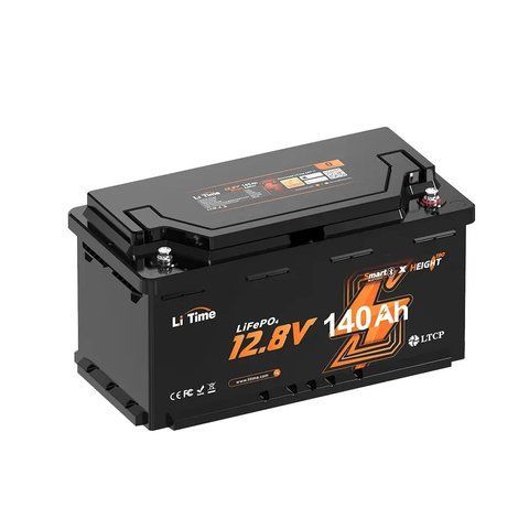 Акумуляторна батарея літій-залізо-фосфатна з Bluetooth 12.8В 140А*год LiFePO4 LiTime H190 L12V140-150-H190-BT-4-AC150 (44-00516) 44-00516 фото