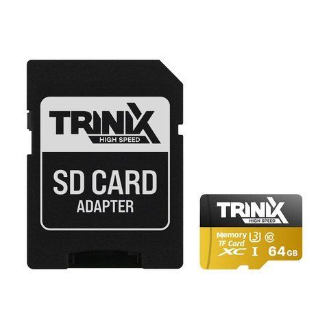 Карта пам&rsquo;яті Trinix 64GB miсroSDXC з SD-адаптером U3 V30 A1 (90-00035) 90-00035 фото