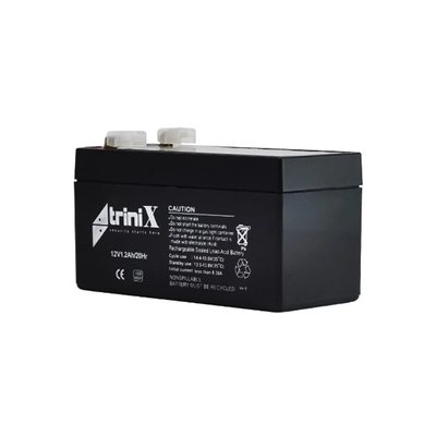 Акумуляторна батарея 12В 1.2Аг Trinix 12V1.2Ah/20Hr AGM свинцево-кислотна (44-00031) 44-00031 фото