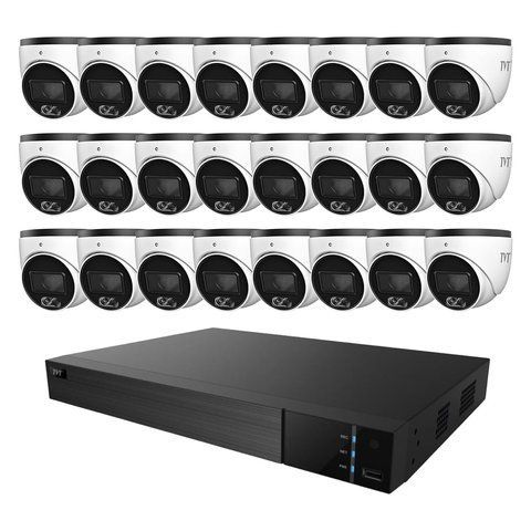 Комплект IP-відеонагляду на 24 камери TVT IP-Video Kit 24x6Mp (T): 24 купольних 6Mp відеокамер + 32-канальний 12Mp відеореєстратор (77-00407-77-00388) 77-00407-77-00388 фото