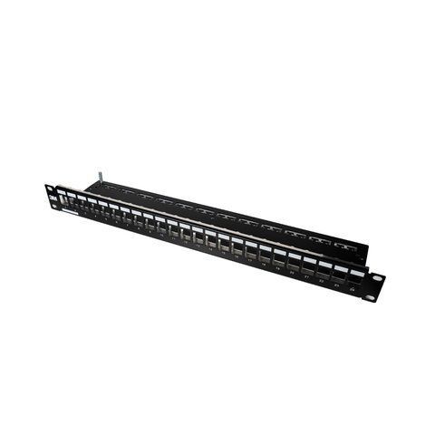 Патч-панель 24 порти Keystone NVC-P-05/24 19" 1U неекранована (73-00146) 73-00146 фото