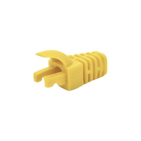 Чохол ізолюючий для роз'єму RJ-45 Cat.5/Cat.6, (N) ПВХ жовтий, 100 шт. (74-00130) 74-00130 фото