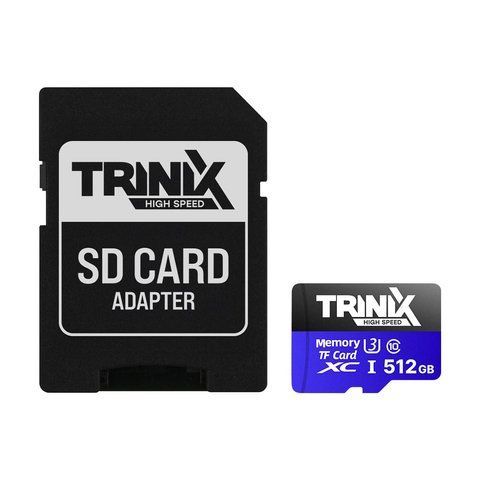 Карта пам&rsquo;яті Trinix 512GB miсroSDXC з SD-адаптером U3 V30 A1 (90-00038) 90-00038 фото