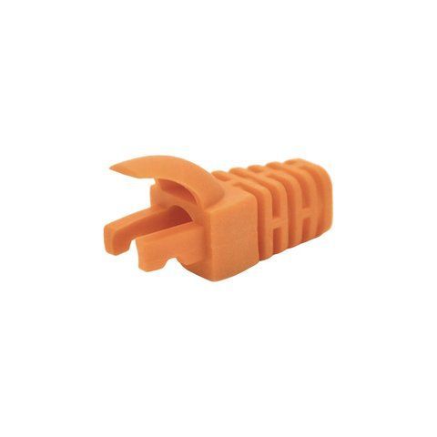 Чохол ізолюючий для роз'єму RJ-45 Cat.5/Cat.6, (N) ПВХ помаранчевий, 100 шт. (74-00131) 74-00131 фото