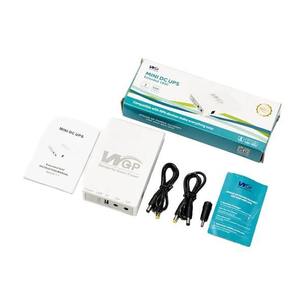 Джерело безперебійного живлення Mini UPS WGP UPS103C 16000mAh 5V/12V/12V, Li-ion 4*4Ah, для роутера та оптичного терміналу (42-00248) 42-00248 фото