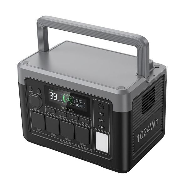 Портативна зарядна станція OUKITEL P1000E PLUS 1800W 1024Wh (42-00276) 42-00276 фото
