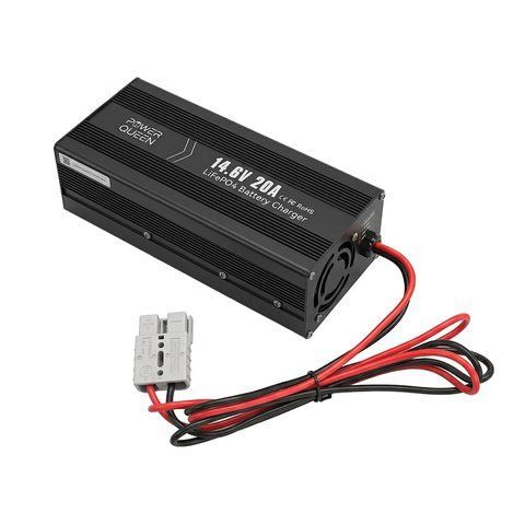 Зарядний пристрій для акумуляторних батарей LiFePO4 14.6V/20A Power Queen P12V20A-BCHA-X (44-00528) 44-00528 фото