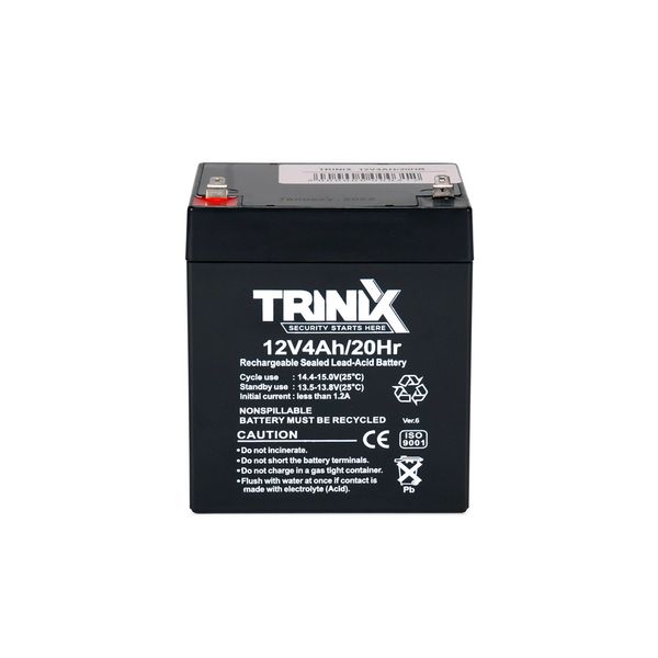Trinix 12V4Ah/20Hr AGM Акумуляторна батарея 12В 4Аг свинцево-кислотна (44-00040) 44-00040 фото
