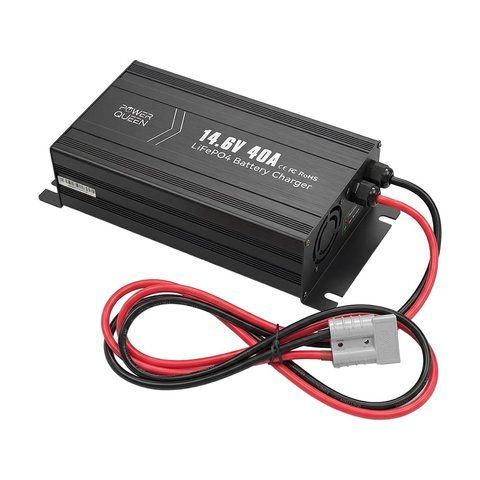 Зарядний пристрій для акумуляторних батарей LiFePO4 14.6V/40A Power Queen P12V40A-BCHA-Y (44-00529) 44-00529 фото