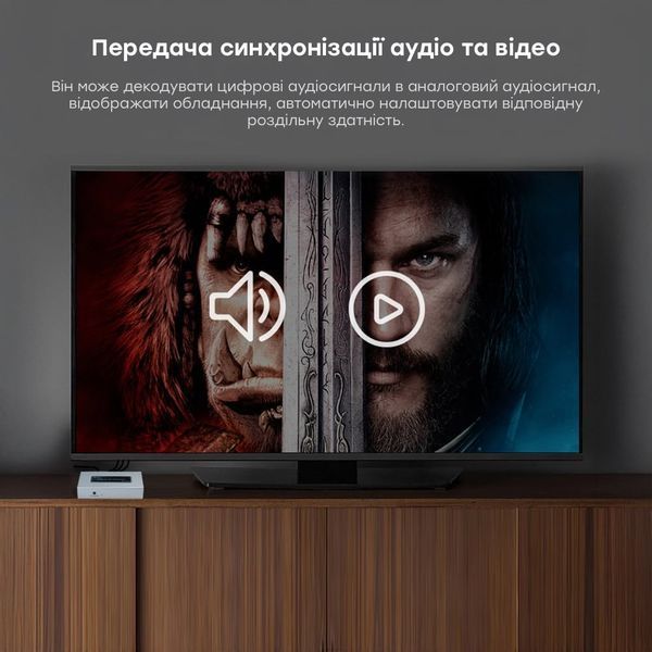 Конвертер відеосигналу AV-HDMI Dtech DT-7005A (74-00136) 74-00136 фото