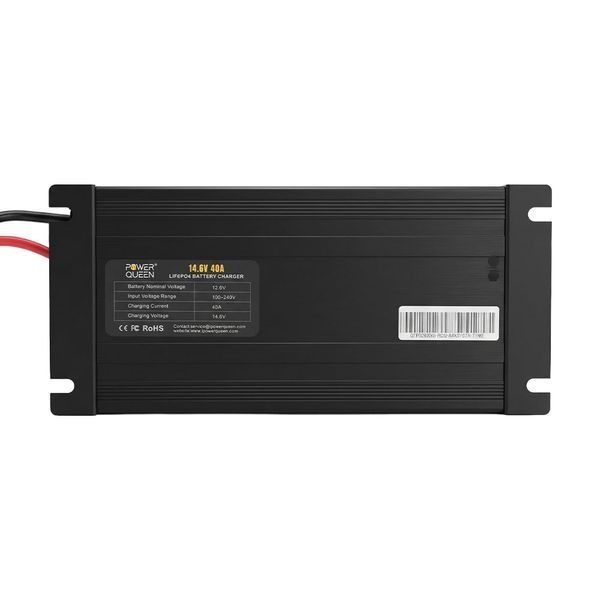 Зарядний пристрій для акумуляторних батарей LiFePO4 14.6V/40A Power Queen P12V40A-BCHA-Y (44-00529) 44-00529 фото