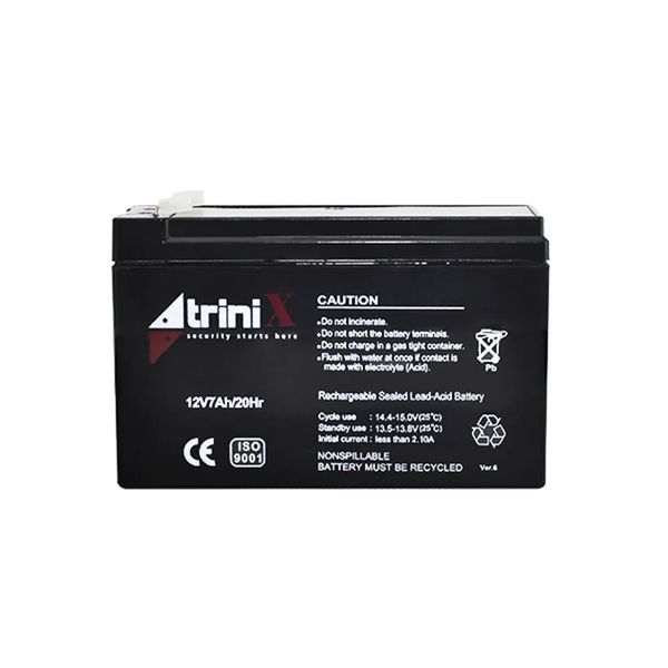 Акумуляторна батарея 12В 7Аг Trinix 12V7Ah/20Hr AGM свинцево-кислотна (44-00044) 44-00044 фото