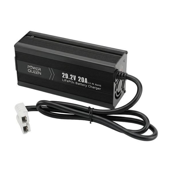 Зарядний пристрій для акумуляторних батарей LiFePO4 29.2V/20A Power Queen P24V20A-BCHA-MINI-X (44-00530) 44-00530 фото