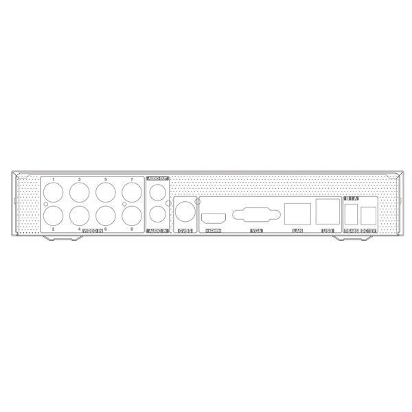 MHD-відеореєстратор 8-канальний 8Mp TVT TD-2108NS-HC-H (77-00418) 77-00418 фото