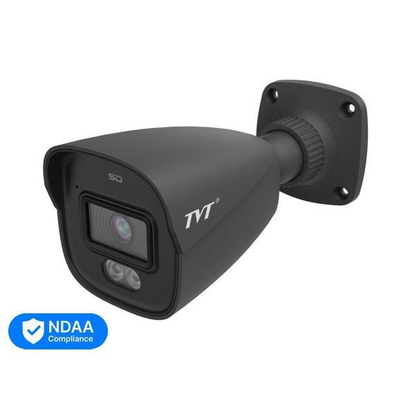 IP-відеокамера 4Mp TVT TD-9441S4L-A(D/PE/AW2) Black f=2.8mm, ІЧ+LED-підсвічування, з мікрофоном (77-00478) 77-00478 фото