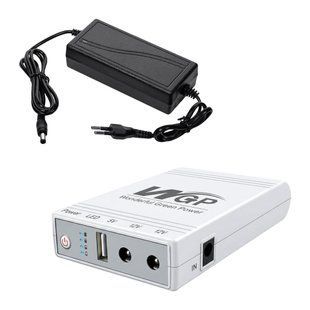 Комплект Mini UPS з блоком живлення: джерело безперебійного живлення Mini UPS WGP UPS103A 10400mAh 5V/12V/12V, Li-ion 4*2.6Ah, для роутера і медіаконвертера та блок живлення Kraft KRF-1203PS 12V/3A (42-00247-43-00005) 42-00247-43-00005 фото