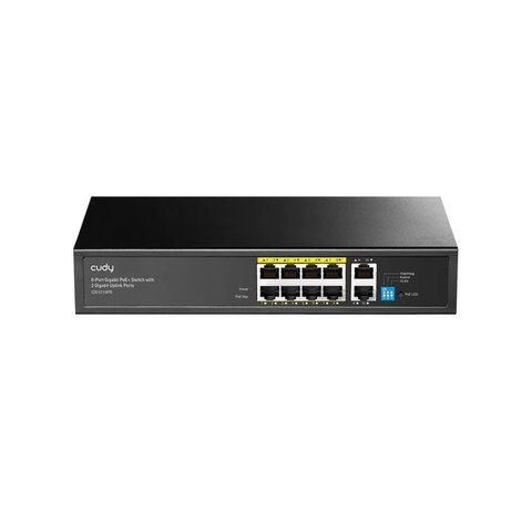 PoE-комутатор 10-портовий некерований Cudy GS1010PE 8 портів PoE+ гігабітний 120W (73-00502) 73-00502 фото