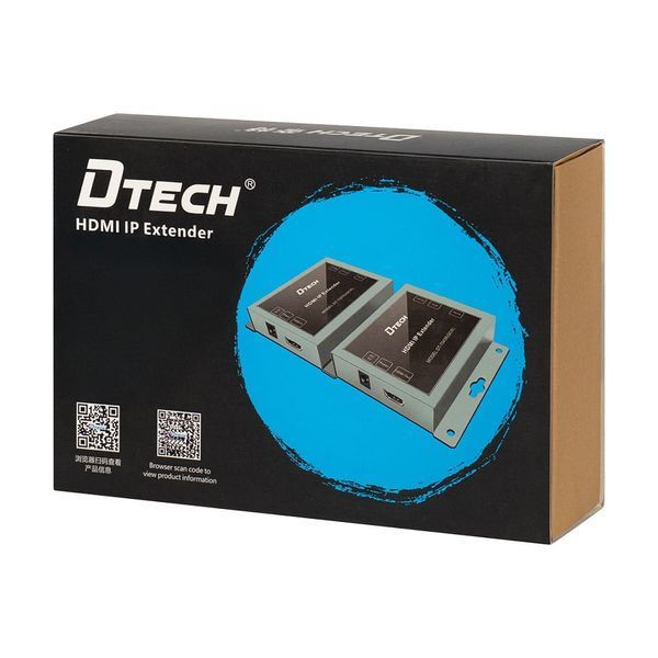 Подовжувач відеосигналу HDMI 150m IP-150 Dtech DT-7043 (QCW) (74-00139) 74-00139 фото