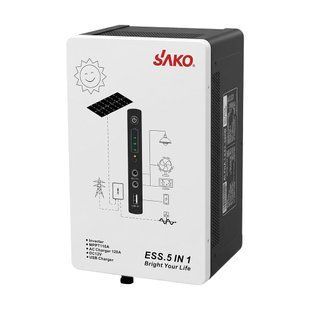Система резервного живлення (інвертор та батарея) Sako Alpha-ESS-500W/1KWh настінна. Потужність 500 Вт, енергоємність 1004.8 Вт*год, LifePO4 (42-00314) 42-00314 фото