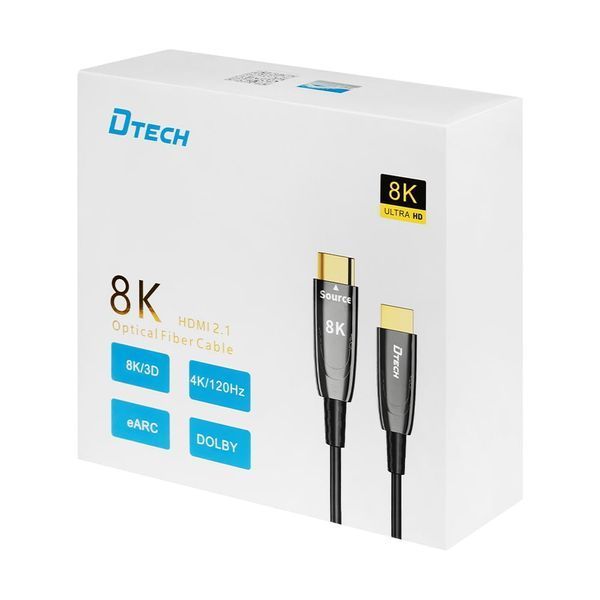 Кабель оптичний HDMI 2.1 30m Dtech DT-HOF8030 (74-00104) 74-00104 фото