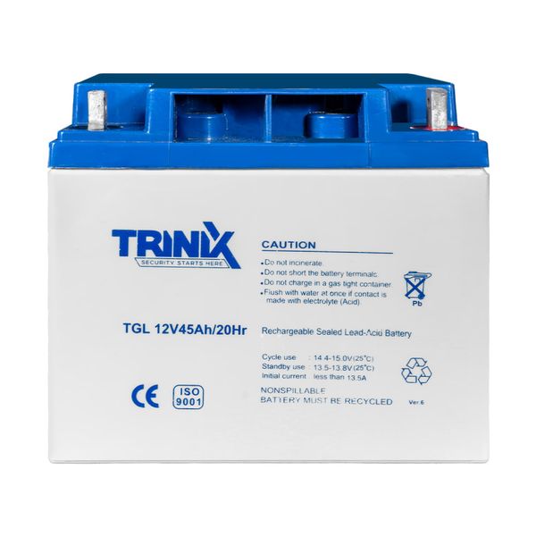 Акумуляторна батарея гелева 12В 45Аг Trinix TGL12V45Ah/20Hr GEL (44-00020) 44-00020 фото