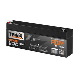 Акумуляторна батарея 12В 2.2Аг Trinix 12V2.2Ah/20Hr AGM свинцево-кислотна (44-00037) 44-00037 фото