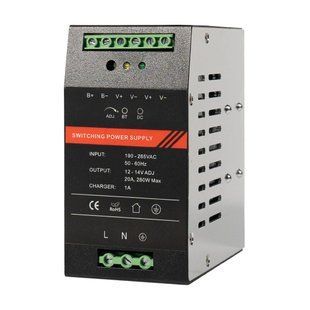 Джерело безперебійного живлення Kraft PSU-1220DIN з кріпленням на DIN-рейку (43-00110) 43-00110 фото