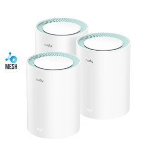 Маршрутизатор WiFi Mesh-система WiFi 5 Cudy M1300 (3-Pack) 3 штуки дводіапазонні гігабітні AC1200 (73-00511) 73-00511 фото