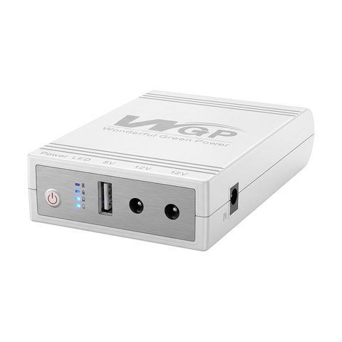 Джерело безперебійного живлення Mini UPS WGP UPS103C 20000mAh 5V/12V/12V, Li-ion 4*5Ah, для роутера та оптичного терміналу (42-00253) 42-00253 фото