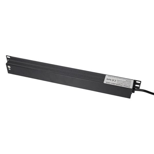 Блок розеток Trinix TRX-PDU/8M-16А Black для комутаційної шафи 19" на 8 розеток, з вимикачем (25-00110) 25-00110 фото
