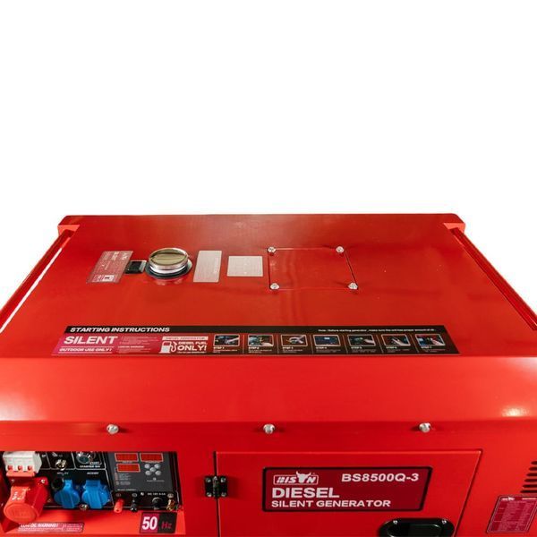 Генератор дизельний трифазний 6 кВт Bison BS8500Q-3 (41-00413) 41-00413 фото