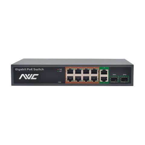 PoE-комутатор 10-портовий NVC-1008GSR (73-00102) 73-00102 фото