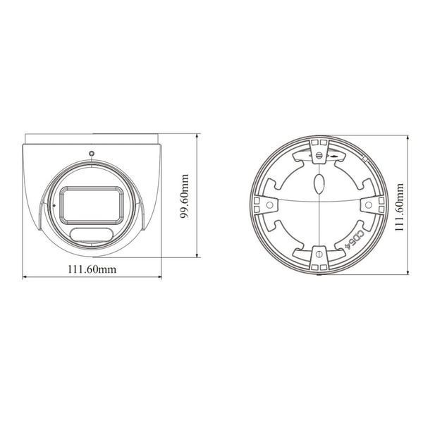 IP-відеокамера 4Mp TVT TD-9545S4-C(D/AZ/PE/AW3) White f=2.8-12mm, ІЧ+LED-підсвічування, з мікрофоном (77-00372) 77-00372 фото
