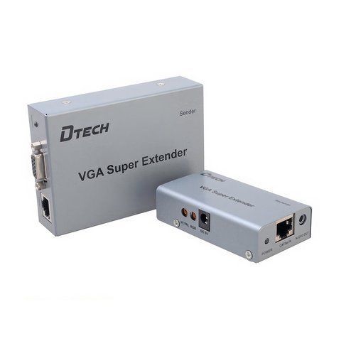 Подовжувач відеосигналу VGA 100m Dtech DT-7020 (74-00063) 74-00063 фото