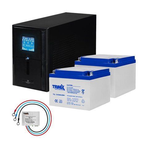 Комплект резервного живлення: Kraft PSW1000VA/800W(LCD)24V UPS + гелева батарея 660 Вт*год (42-00061-2) 42-00061-2 фото