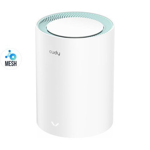 Маршрутизатор WiFi Mesh-система WiFi 5 Cudy M1300 (1-Pack) дводіапазонний гігабітний AC1200 (73-00517) 73-00517 фото
