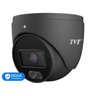 IP-відеокамера 4Mp TVT TD-9544S4-C(D/PE/AW2) Black f=2.8mm, ІЧ+LED-підсвічування, з мікрофоном (77-00331) 77-00331 фото