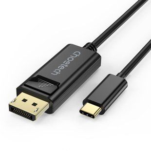 Кабель Choetech XCP-1801 Black USB-C to DisplayPort 8K@60Hz 1.8m (43-00176) 43-00176 фото