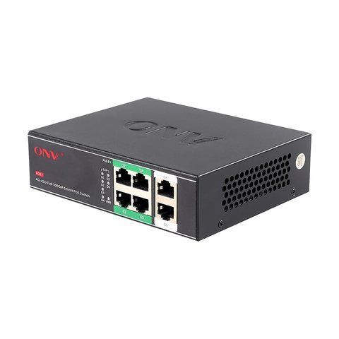 PoE-комутатор некерований гігабітний 6-портовий ONV-H3064PS з 4 портами PoE (73-00063) 73-00063 фото