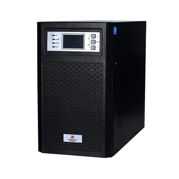 Джерело безперебійного живлення Kraft KRF-T6000VA/6KW(LCD)Ex Pro Online UPS під зовнішній акумулятор (42-00022) 42-00022 фото