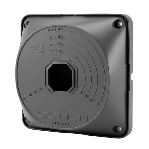 Монтажна коробка Light Vision VLC-08BX, пластик, 130*130*40 мм, графітова (75-00333) 75-00333 фото