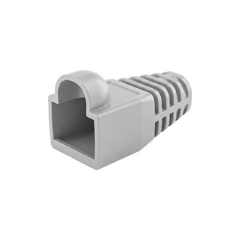 Чохол ізолюючий для роз'єму RJ-45 Cat.5/Cat.6, ПВХ сірий, 100 шт. (74-00100) 74-00100 фото