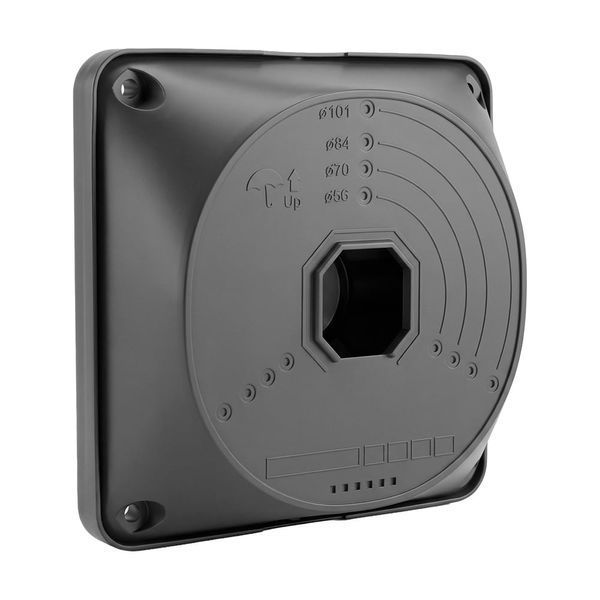Монтажна коробка Light Vision VLC-08BX, пластик, 130*130*40 мм, графітова (75-00333) 75-00333 фото