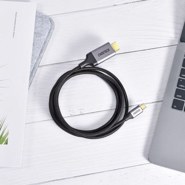 Кабель Choetech CH0021 Black USB-C to HDMI 4K@60Hz 1.8m (43-00177) 43-00177 фото
