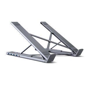 USB-C хаб-підставка 7-в-1 Choetech M57 HDMI 4K@30Hz, 2 USB 3.0, USB-C Data, USB-C PD 100W, SD-card, TF-card (43-00174) 43-00174 фото