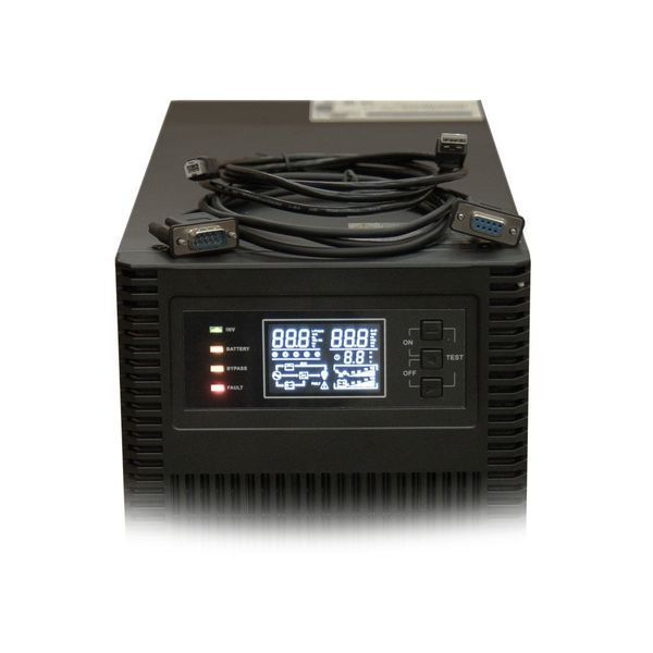 Джерело безперебійного живлення Kraft KRF-T6000VA/6000W(LCD) Pro Online UPS з вбудованими акумуляторними батареями (42-00108) 42-00108 фото