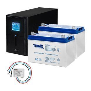 Комплект резервного живлення: Kraft PSW1500VA/1200W(LCD)24V UPS + гелева батарея 2540 Вт*год (42-00062-4) 42-00062-4 фото