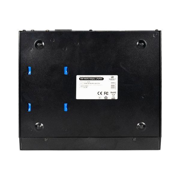 Джерело безперебійного живлення DC UPS Kraft KRF-MUPS-100plus (24000mAh LiFePo4) 9V/12V/15V/24V/PoE, LiFePo4 4*6Ah, для роутера і медіаконвертера (42-00110) 42-00110 фото